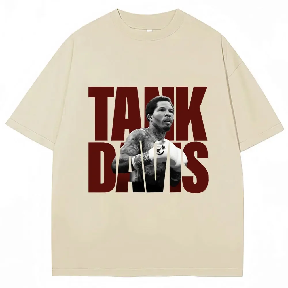 

Футболка с рисунком Limted Tank Gervonta Davis, винтажная футболка с чемпионами по боксу, футболки большого размера для мужчин и женщин, футболка из 100% хлопка для фанатов боксера