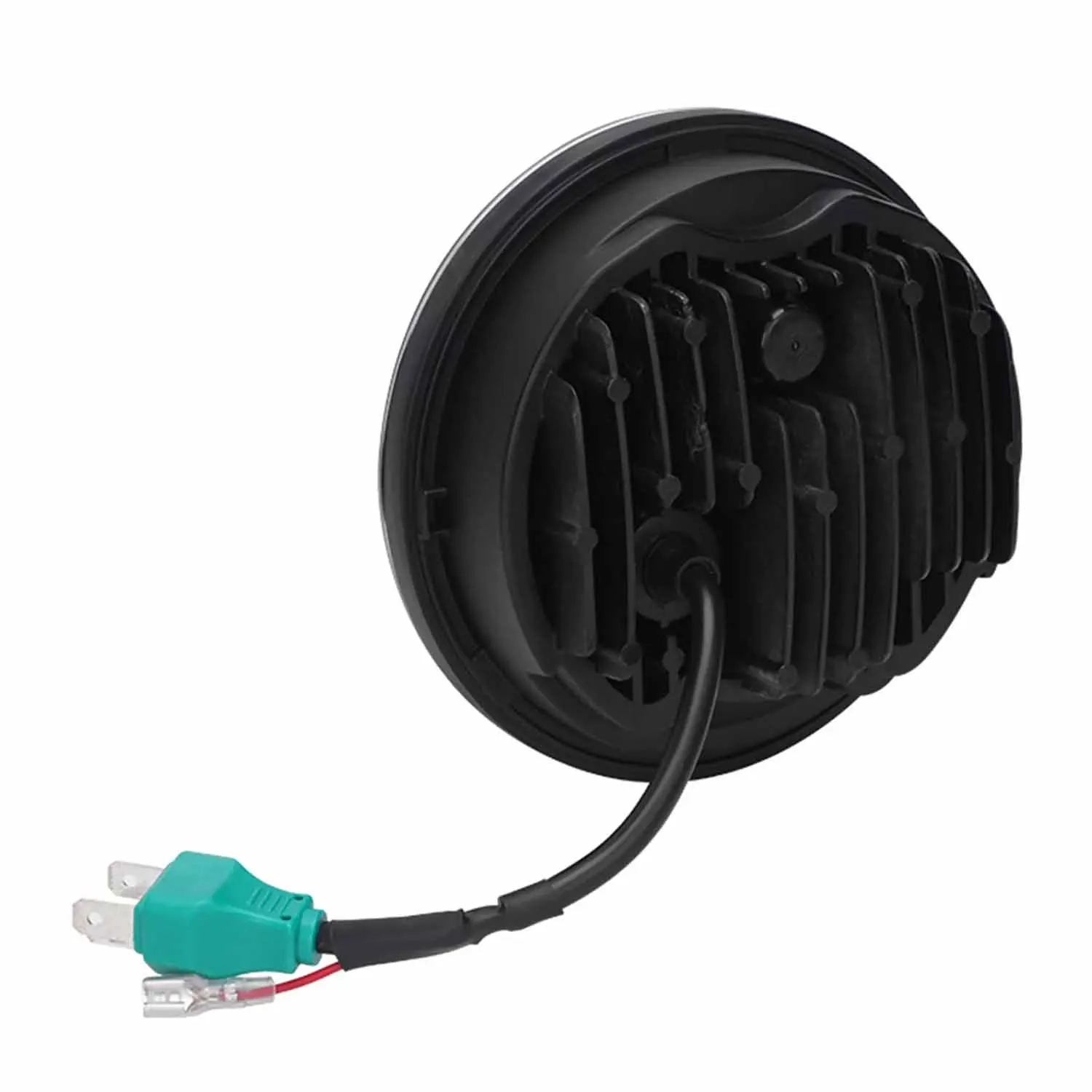 5.75 بوصة مستديرة 5D أسود LED المصباح عالية منخفضة شعاع DRL لجميع الدراجات النارية الدراجات IP67 إضاءة مقاومة للماء موتو الجمعية مصباح