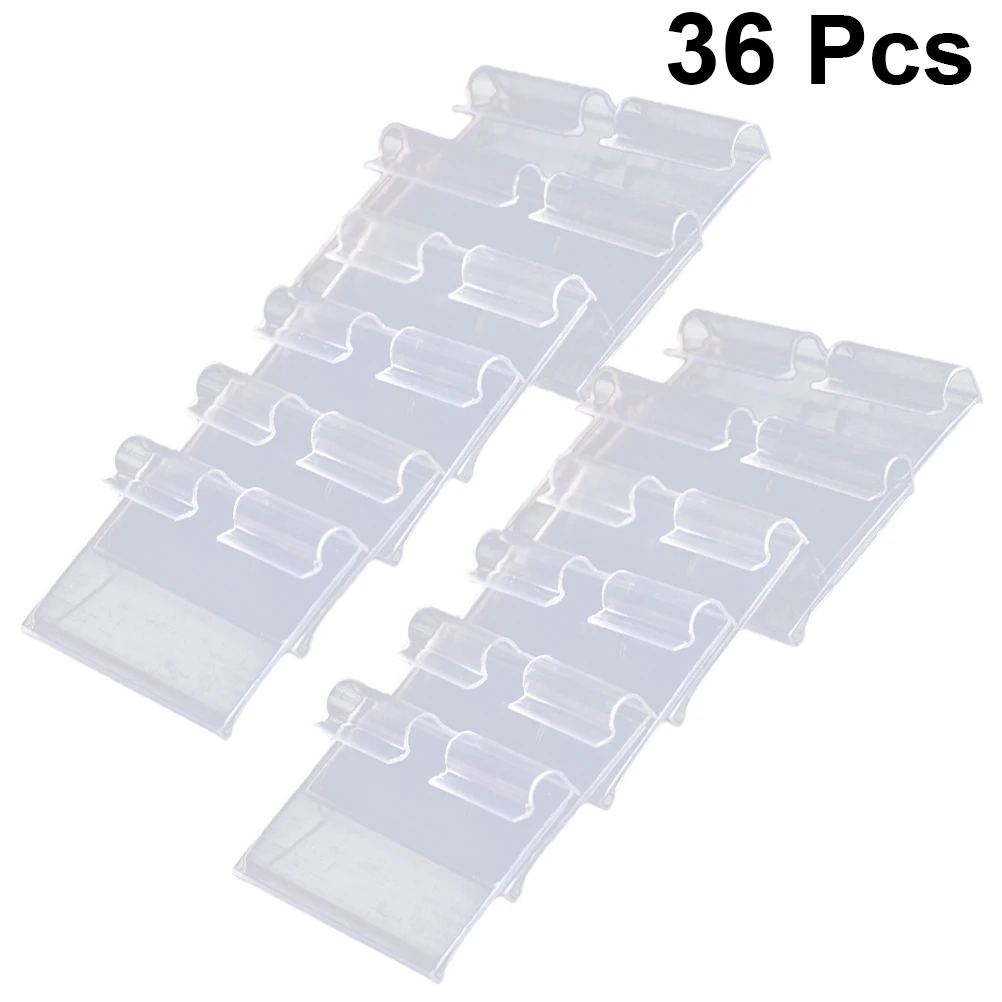 

36 Pcs Price Tag Tags for Inventory Supermarket Retail Label Merchandise Clear Display