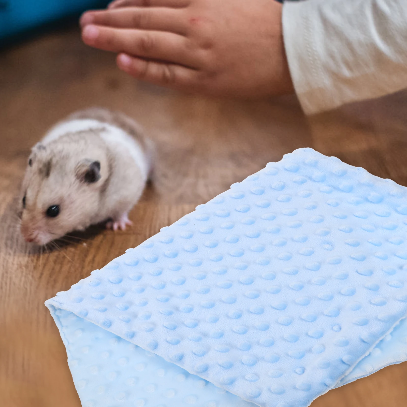 

Bedding Warm Pet Blanket Soft Small Animal Blankets Sky-blue Hamster Sleep Beds