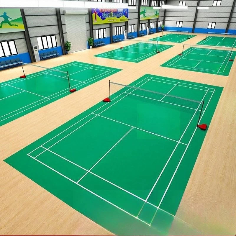 

Badminton court floor plastic mat indoor non-slip pvc sports floor tennis air volleyball plastic floor