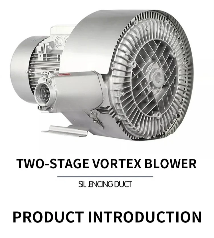 New RB-22S-1 Explosion-proof Dual Impeller High-Pressure Vortex Blower With Variable Frequency Drive For Blowing And Suction