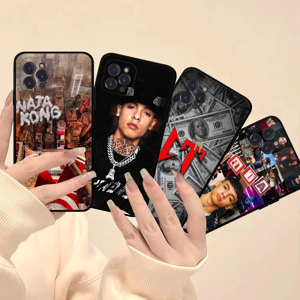 Funda de silicona suave Raper Natanael Cano para iphone, 15, 14, 13, 12, 11 Pro, Mini, XS, MAX, 8, 7, 6 Plus, X, XS, XR