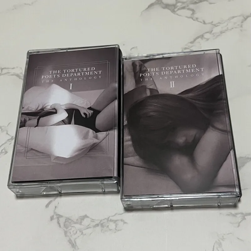 

The Tortured Poets Department TTPD The Anthology Vol I II Pop Retro Cassette Tape Set with Lyric Booklet Collectible Audio Tape