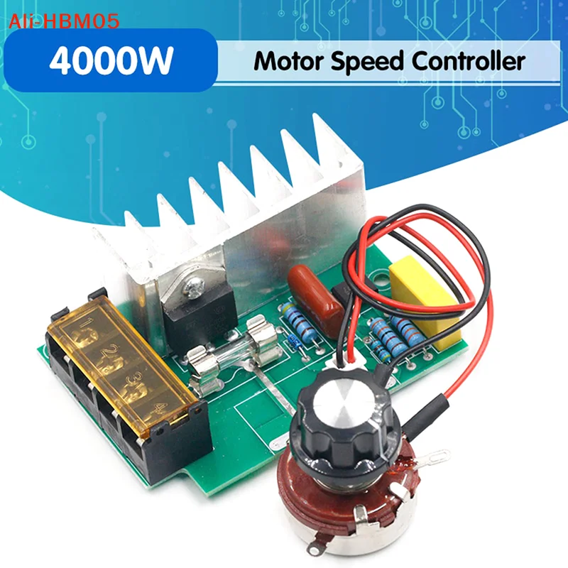 (HB05)4000W 0-220V AC SCR Electric Voltage Regulator Motor Speed Controller Dimmers