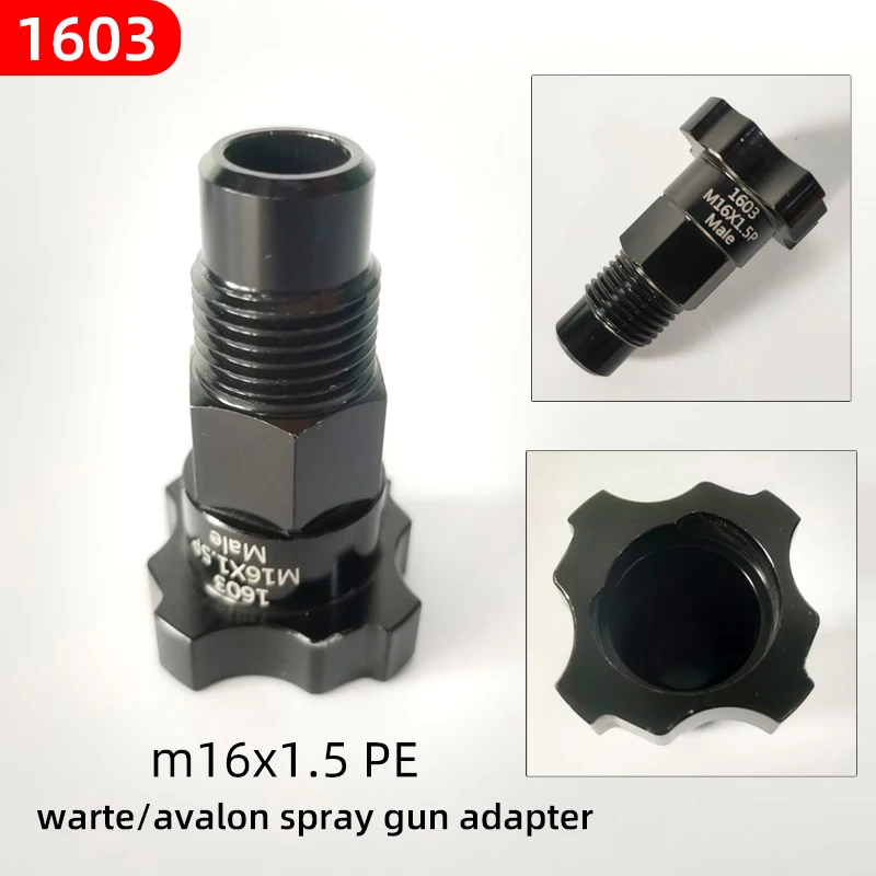 Adaptadores internos e exteriores do fio do adaptador para latas plásticas e copos de potes descartáveis e pistolas de pulverizador descartáveis ordinárias