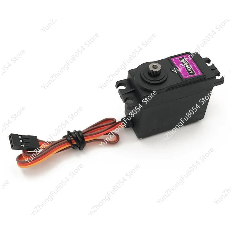 

MG996R Шестеренчатый серводвигатель Крутящий момент Цифровой сервопривод Высокоскоростной крутящий момент Серводвигатель Интеллектуальный автомобиль Робот Лодка Дистанционное управление Вертолет