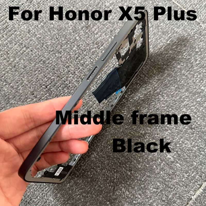 For Huawei Honor X5 Plus Middle Frame Front LCD Frame Bezel Plate Housing Replacement WOD-LX1 WOD-LX2 WOD-LX3