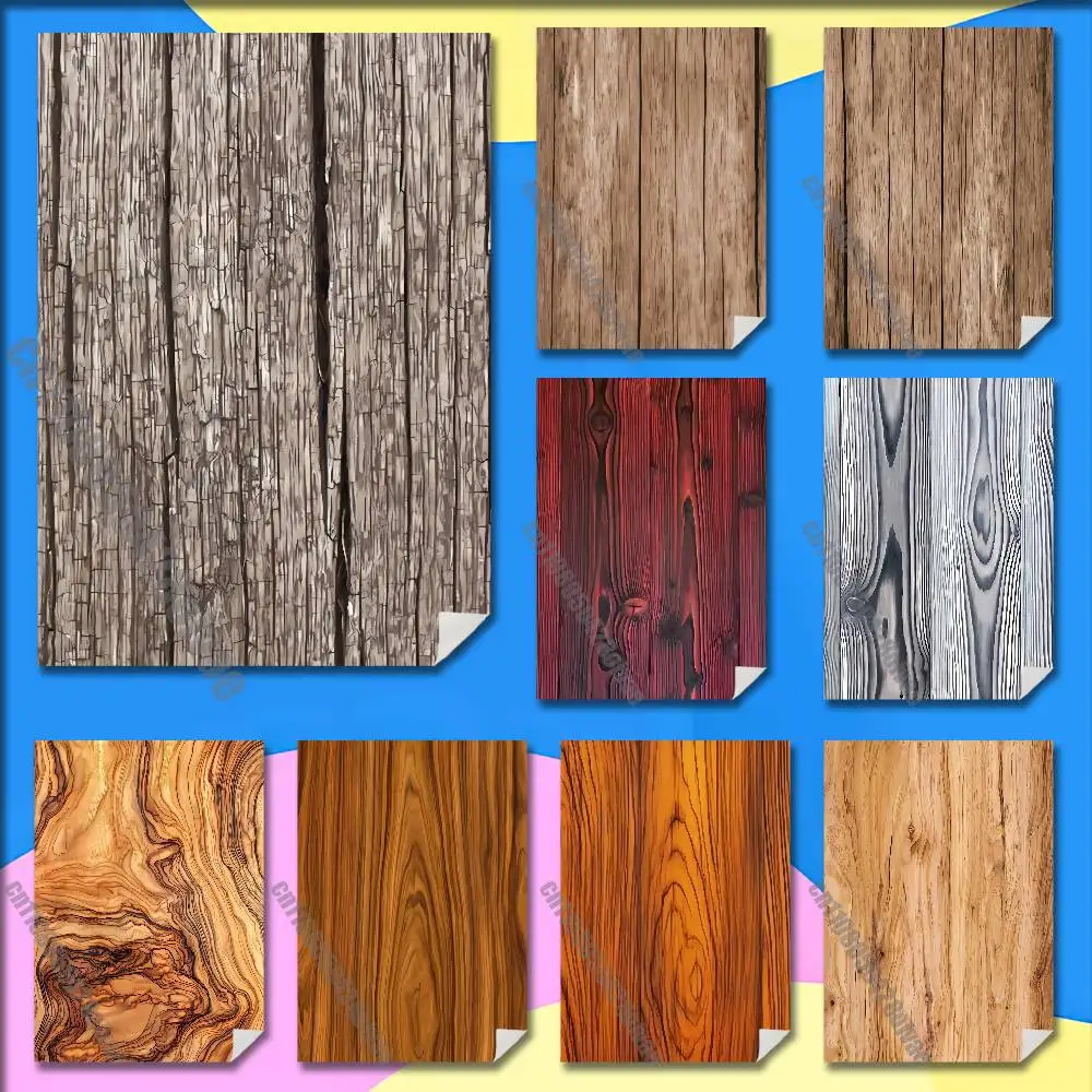 

Natural Wood Tree Texture Poster Wall Sticker For Bedroom 30x40cm Self-adhesive Decoration Fans Playbill Cover