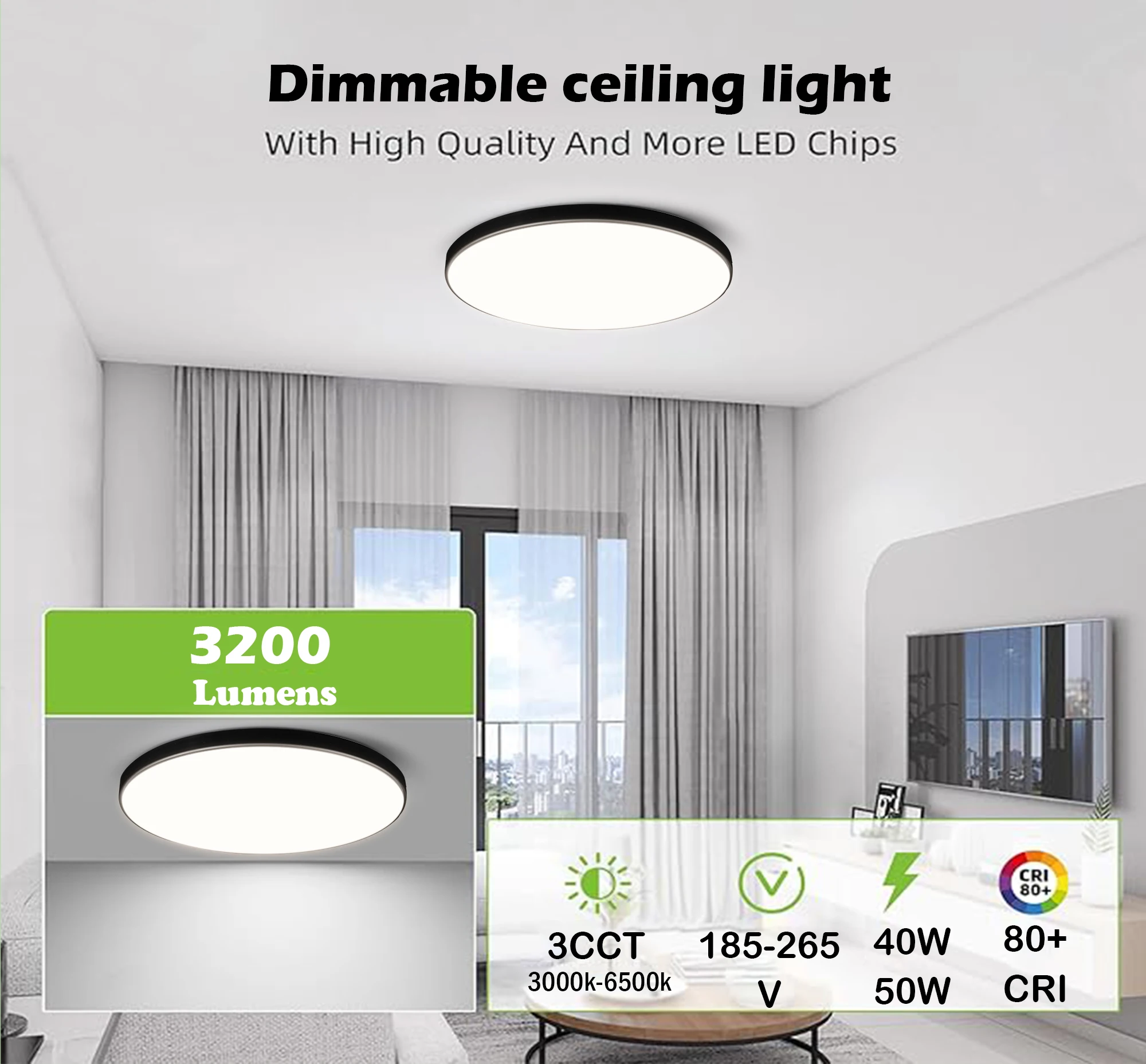 LED Smart ceiling lamp Chandelier Panel Lamp led lamp for bedroom ceiling lights Remote control Dimmable led lights Living room