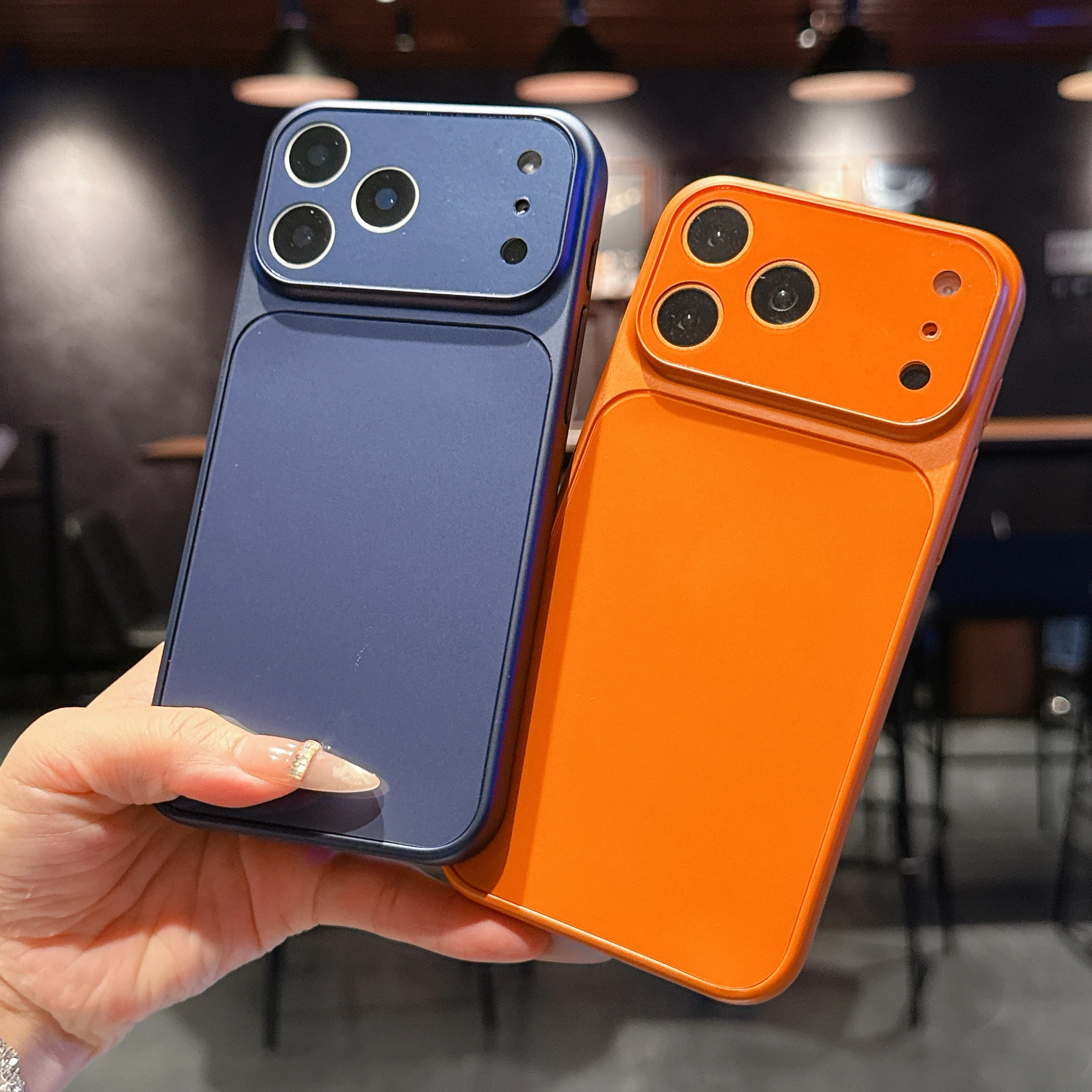 Luxury Original Color Camera Protect AG Nano Matte Phone Case for iPhone 17 Air 16 15 14 13 12 11 Pro Max Shockproof Hard Cover