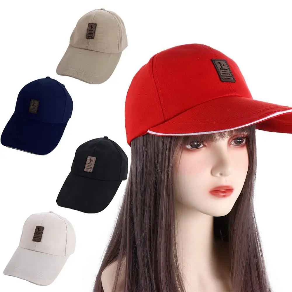 

Hats Korean Style Caps Hop Hip Snapback Cotton PU Leather Logo Letter Caps Men Baseball Caps Women Baseball Caps Baseball Caps