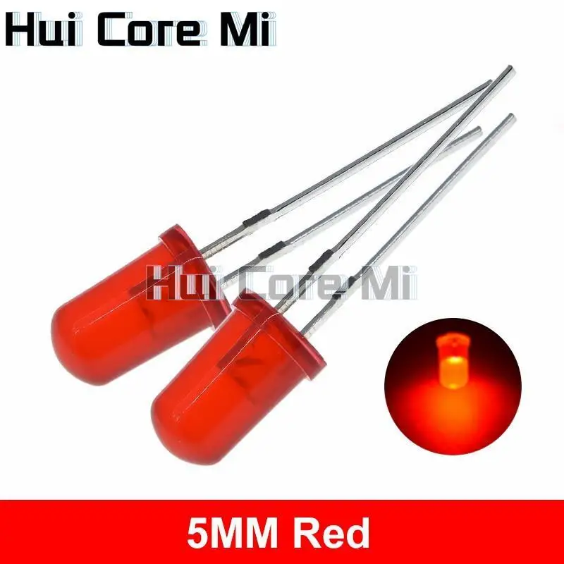 5Colors*20PCS=100PCS 5mm LED Diode Light Assorted Kit Green Blue White Yellow Red COMPONENT DIY kit new original