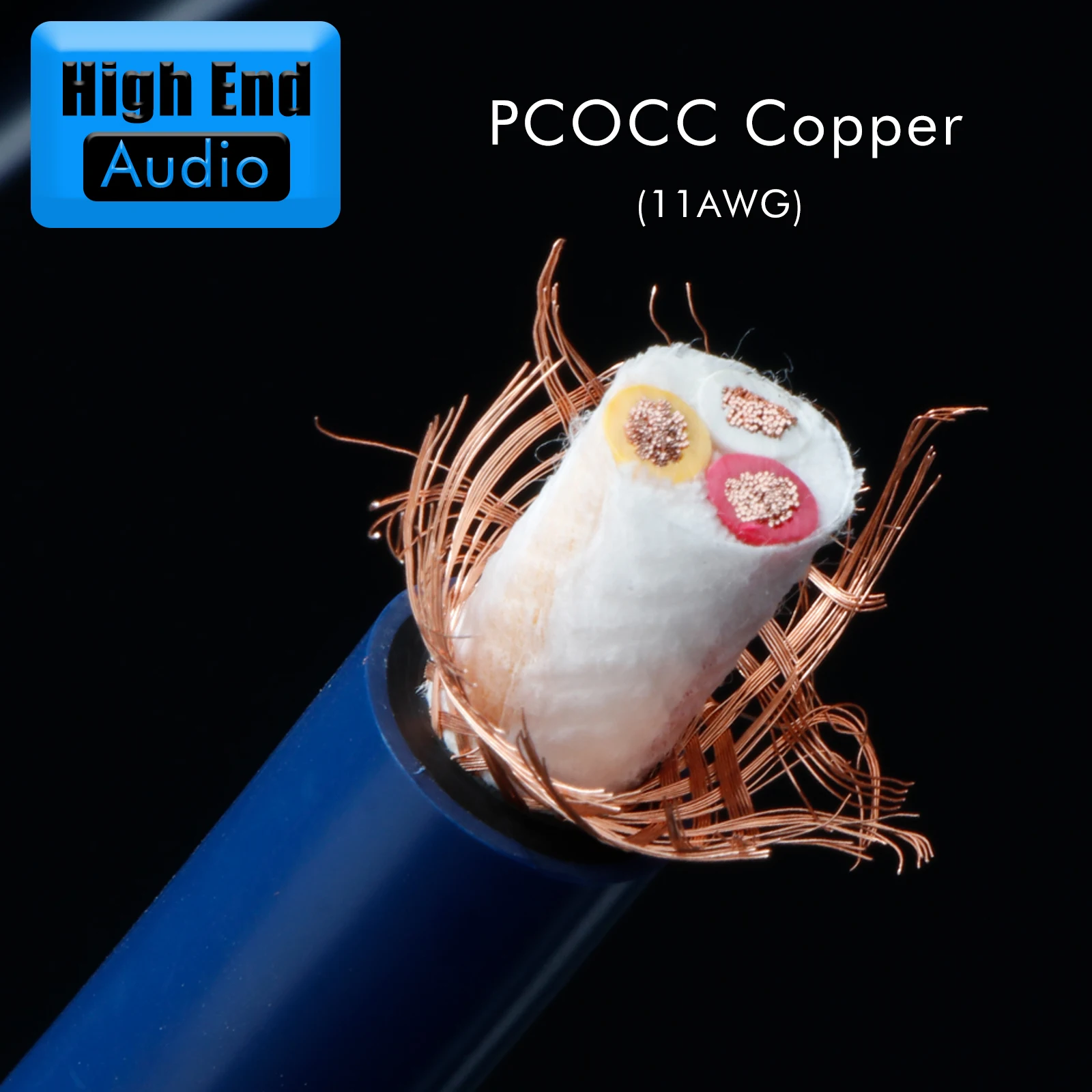 Preffair D517 Hifi PCOCC power cable Diy Audio Speaker CD player Amplifier DVD AC power cord 3 twisted cores Bulk power cable