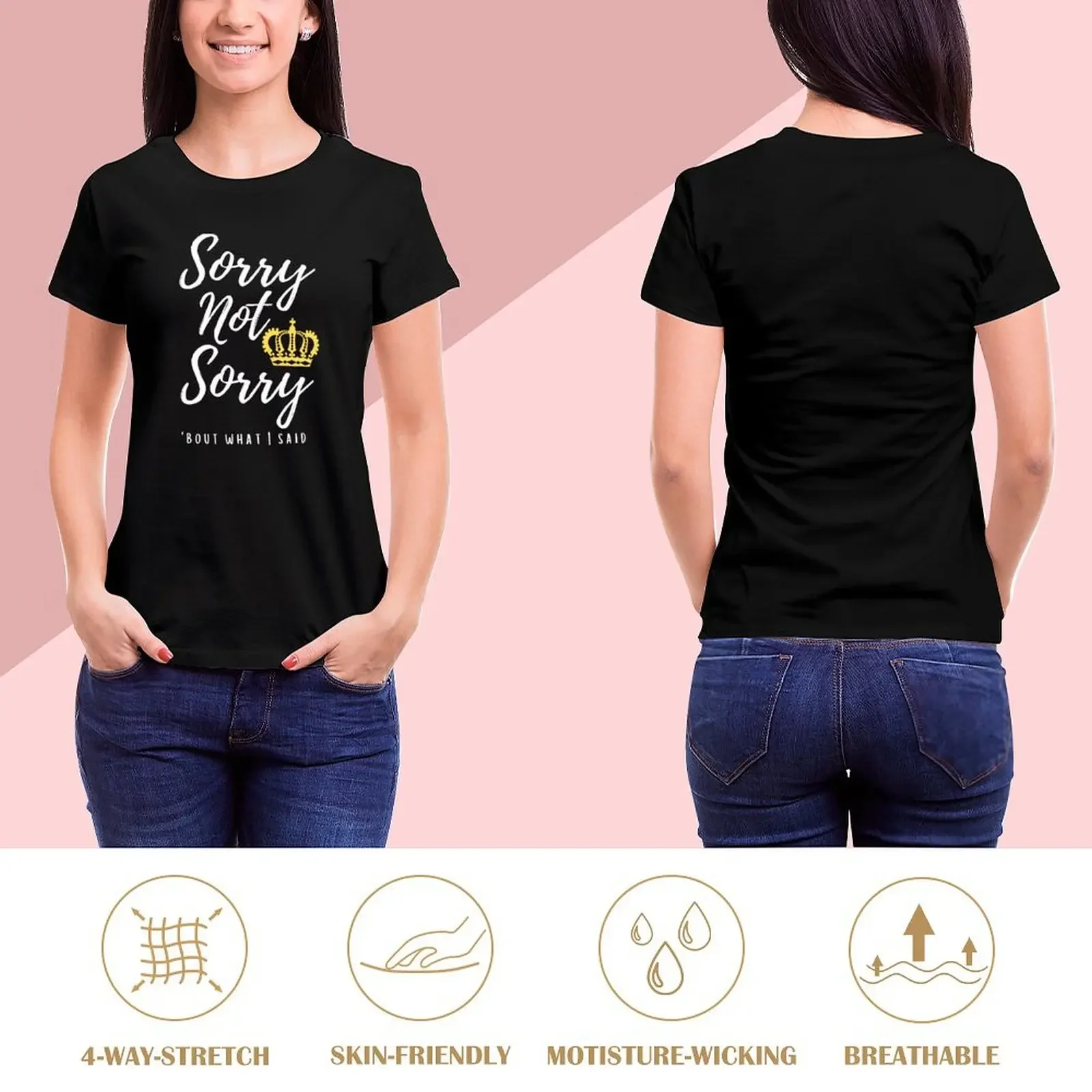 Copy of Best Seller - Sorry not sorry six the musical T-Shirt blanks Aesthetic clothing oversized workout shirts for Women