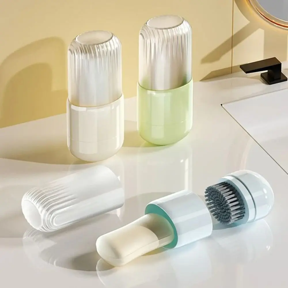 

Новый дорожный чехол для мыла 2 в 1, с щеткой для чистки, портативный ящик для хранения мыла, герметичный держатель для мыла