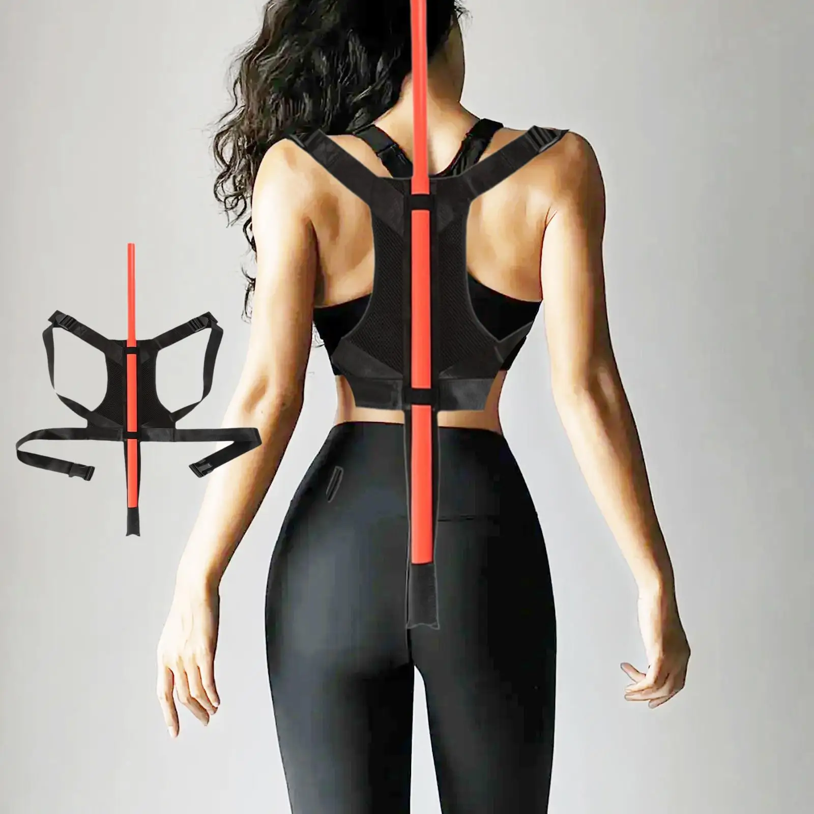 

Posture Corrector Rod Sturdy Back Straightener for Gym Bodybuilding Gymnasts