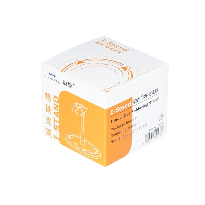 Miniware I-Stand حامل لحام مبتكر صغير لـ TS101/TS21 سبيكة لحام ذكية 3 مم 304 حامل الاستعداد من الفولاذ المقاوم للصدأ