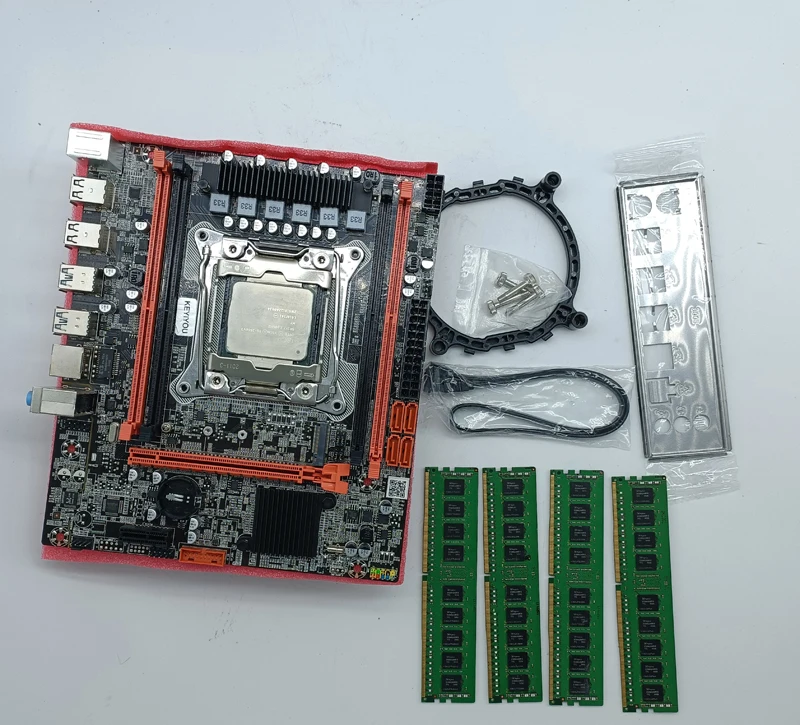 Imagem -06 - Xeon e5 2670 v3 Gaming Computer Motherboard Kit 32gb Pcs x 8gb Ddr4 2133mhz Memória Reg Ecc e5 2670v3