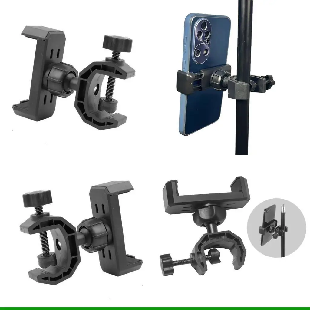 

U55C Phone Holder Mount Clip Ball Joint Connectors Socket Replacement Rotating Ball Head for Cellphone Clamp Rings Light