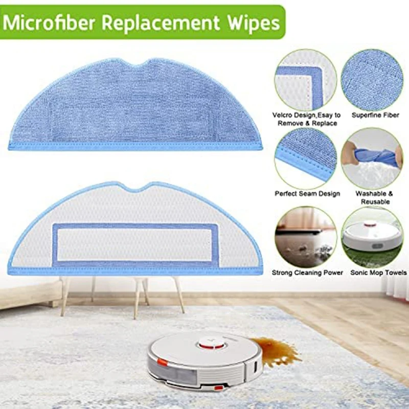 Accesorios para barredora Xiaomi Roborock, accesorios para mopa, cepillo lateral, filtro Hepa, S7, S70, S75, S7max, S7maxv, T7S