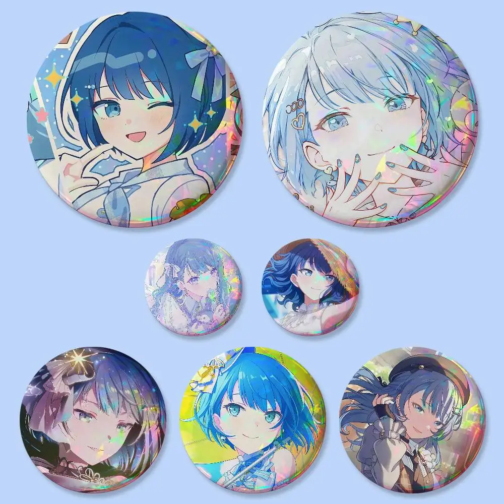 Insignias Redondas de Kiritani Haruka para Juegos Musicales, 25, 32, 44, 58, 75 mm, Pin de Cosplay, Decoración para Bolsos, Regalos para Fans, Coleccionistas, Amigos, Broche, Souvenir