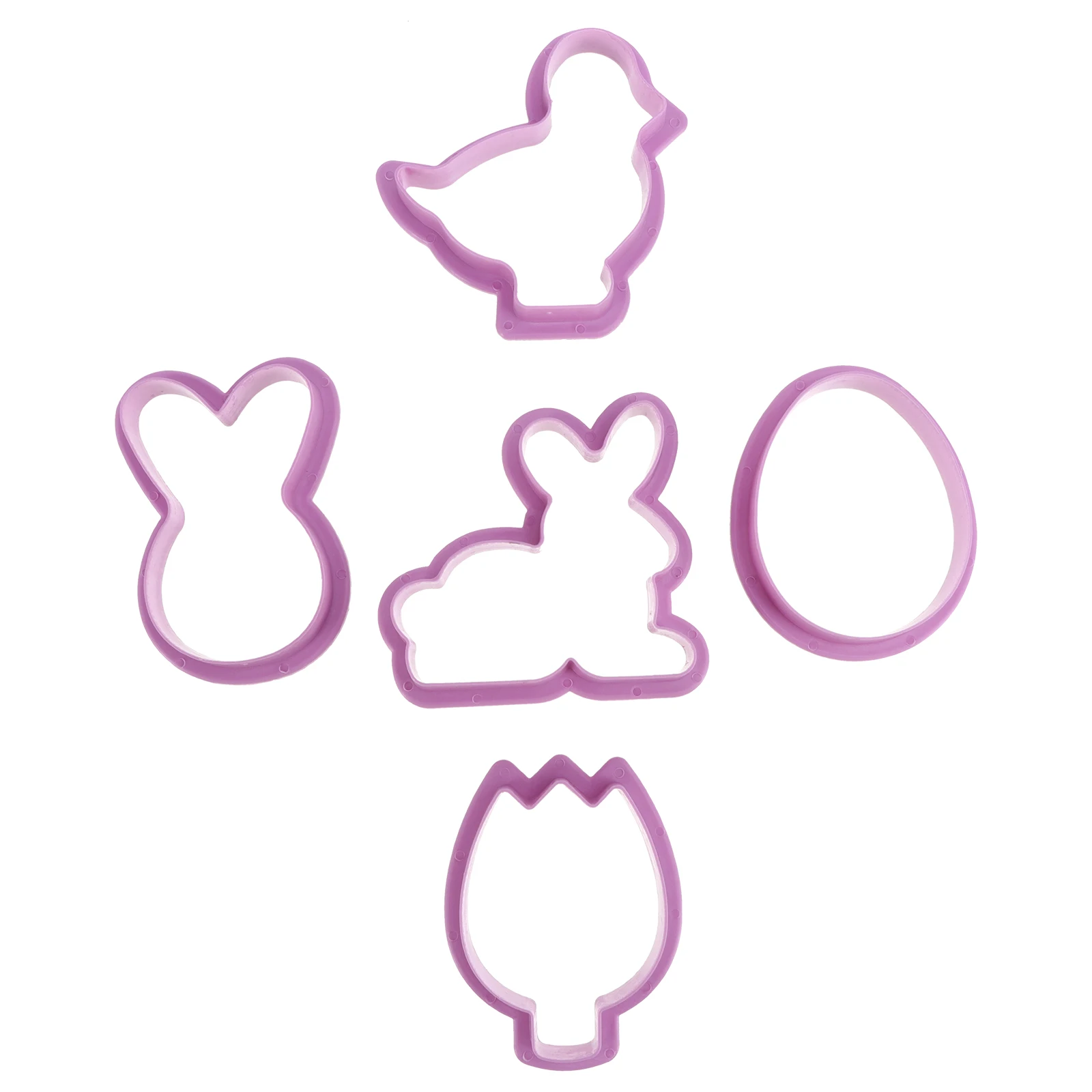 

10Pcs Easter Theme Cookie Mold High Quality PP Plastic Baking Tool for DIY Chocolate Fondant Biscuit Sugar Biscuit Mold