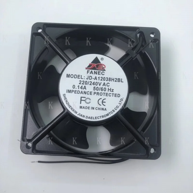 

C FOR FANEC JD-A12038H2BL 12038 AC220V/240V 0.14A 12CM Cooling Fan