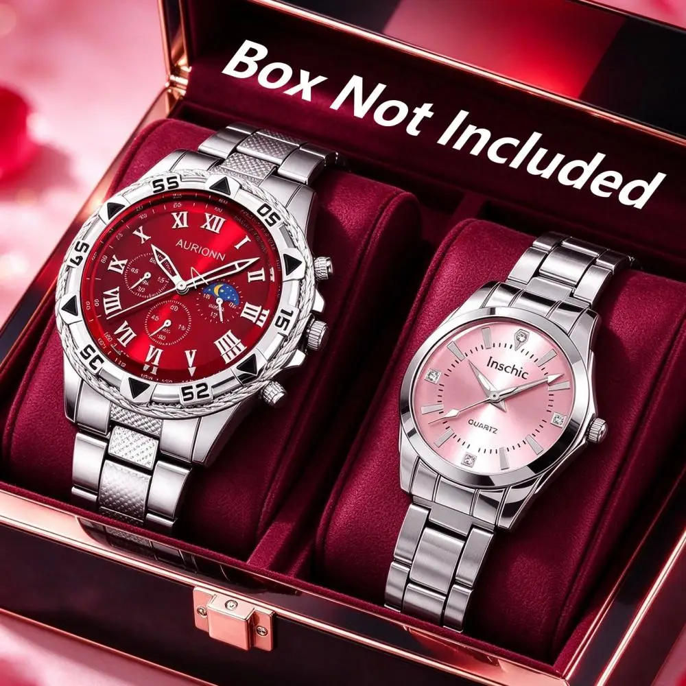 conjunto-de-2-relogios-de-quartzo-romanticos-e-versateis-para-casais-ideal-como-presente-de-natal-ou-dia-dos-namorados-a-caixa-de-presente-nao-esta-incluida