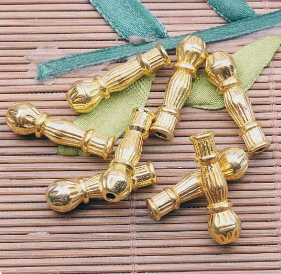 8pcs 23*7mm   dark gold long spacer charms HWEF2596  for jewelry making