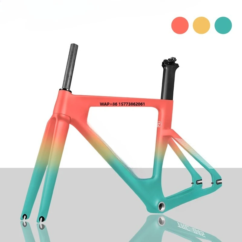 

Track Bike Frameset Full Carbon Triathlon Frame AERO 700c Fiber Fixed Gear Bicycle Carbon Track Bicycle Frame