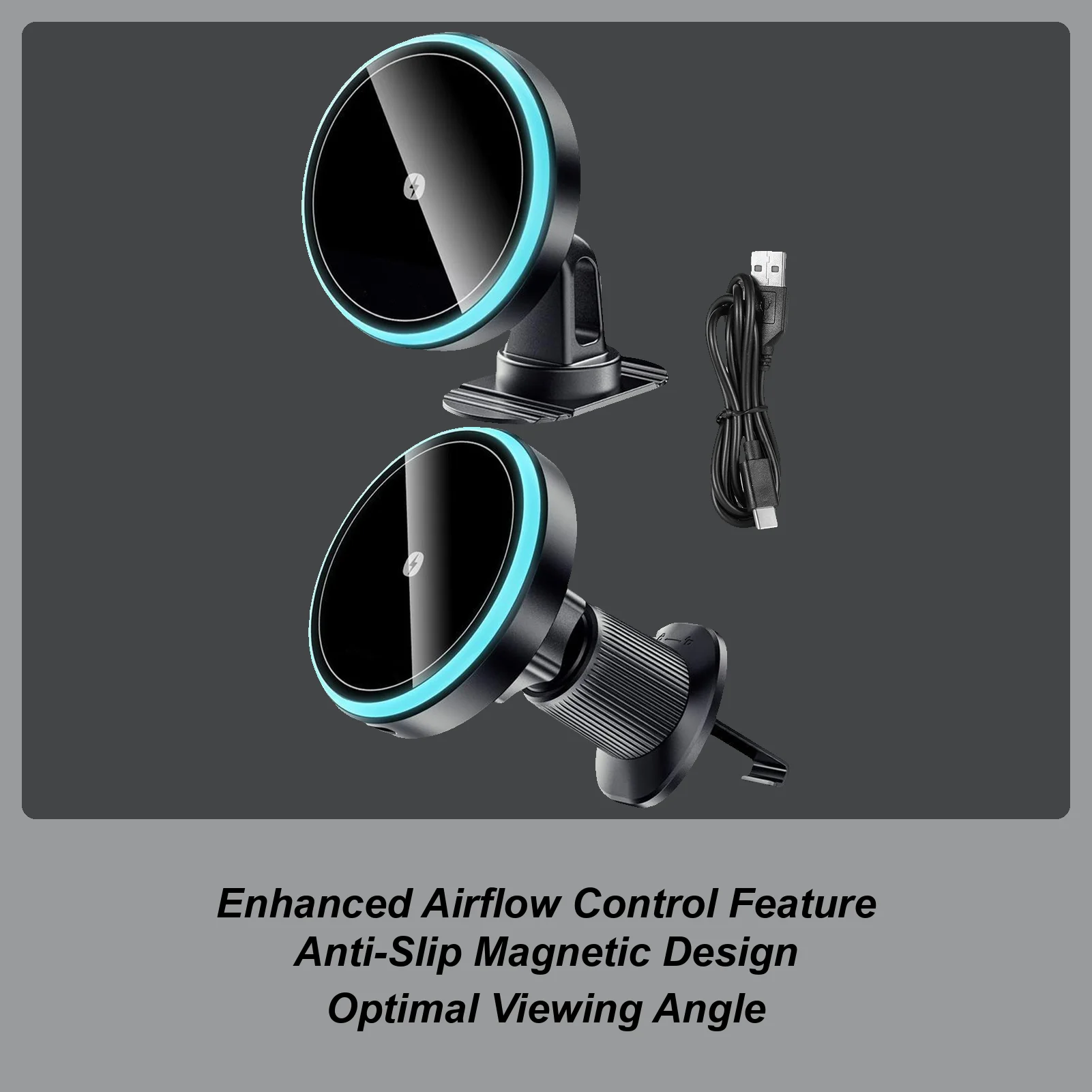 

Wireless Car Charger Auto Mobile Phone Stand 15W Magnetic Fast Charging Device for Sedan Vehicle Truck Cellphone Holder Mount
