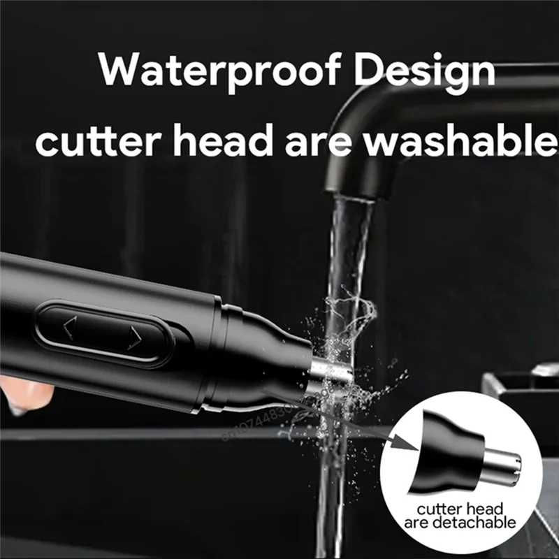 

BAAM-HOT Электрический триммер для волос в носу, триммер для волос в ушах, формирующий профессиональный, безопасный, безболезненный, портативный, для деловой поездки и дома