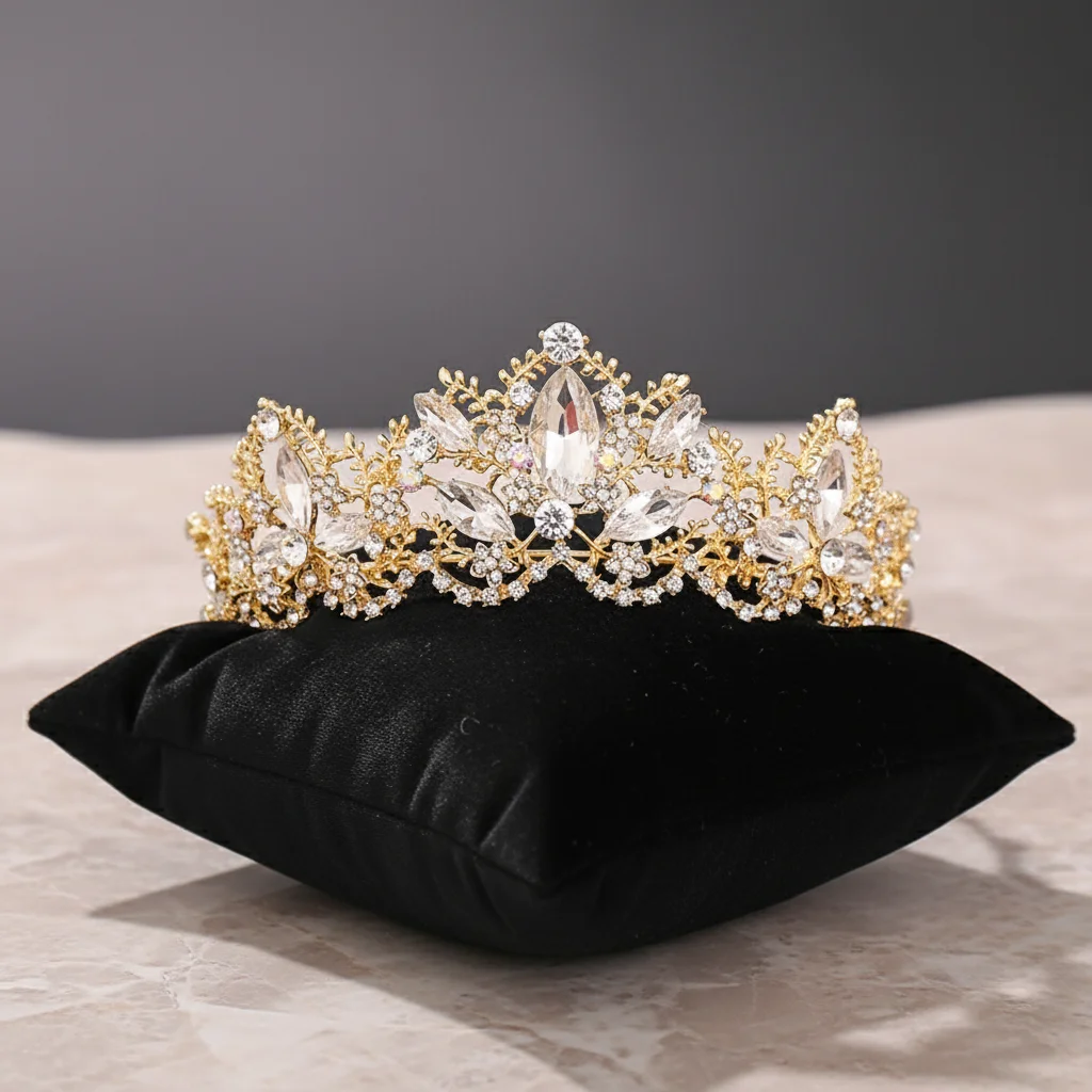 웨딩 신부를 위한 화려한 크리스털 티아라 헤어밴드, 생 - Queen Accessories 리뷰 및 가격