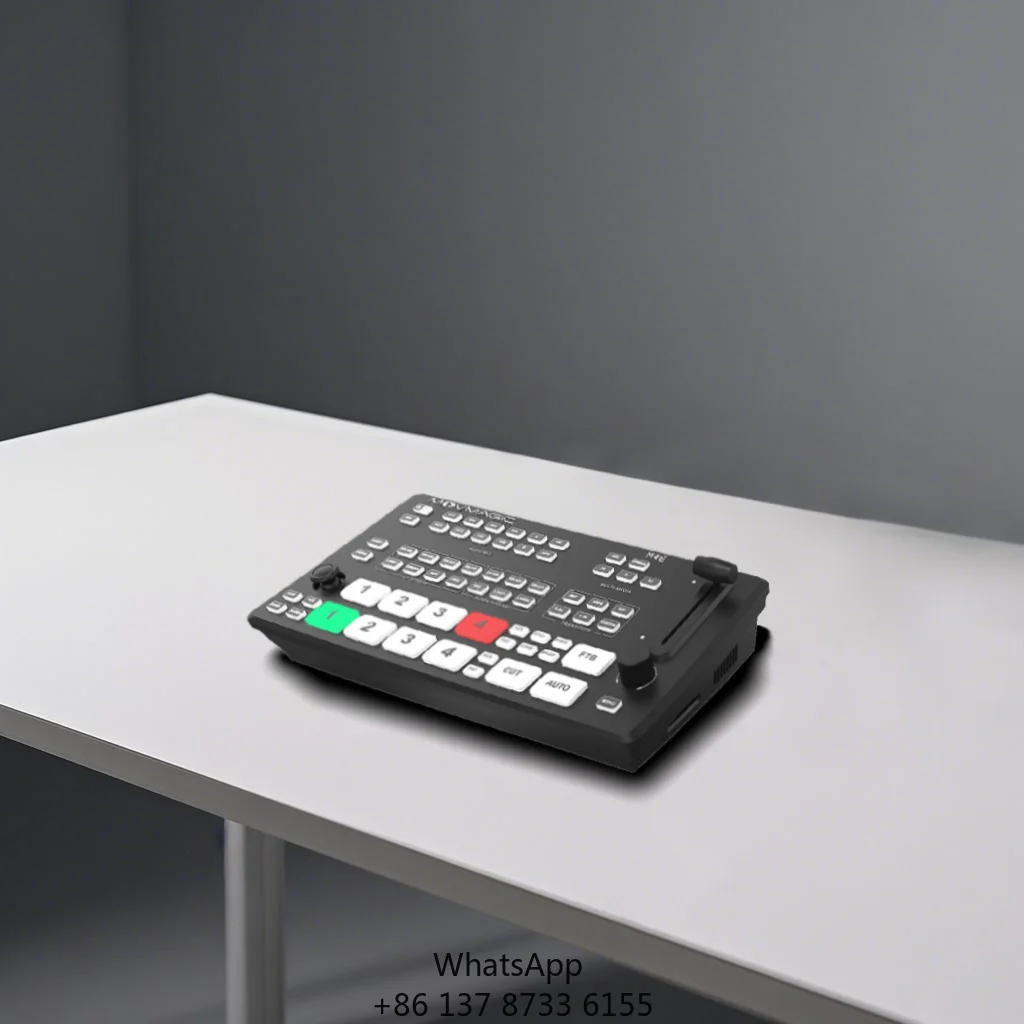 Movmagic 5-Channel Professional Live Production Switcher M4E With Built-in Web Flexible Control For Metal Transition Effects
