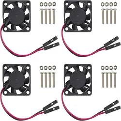 Raspberry Pi CPU Fan Cooling Fan Adjustable 3.3V 5V Brushless Raspbery Pi Fans 4B/3B+/3B 30x30x7mm