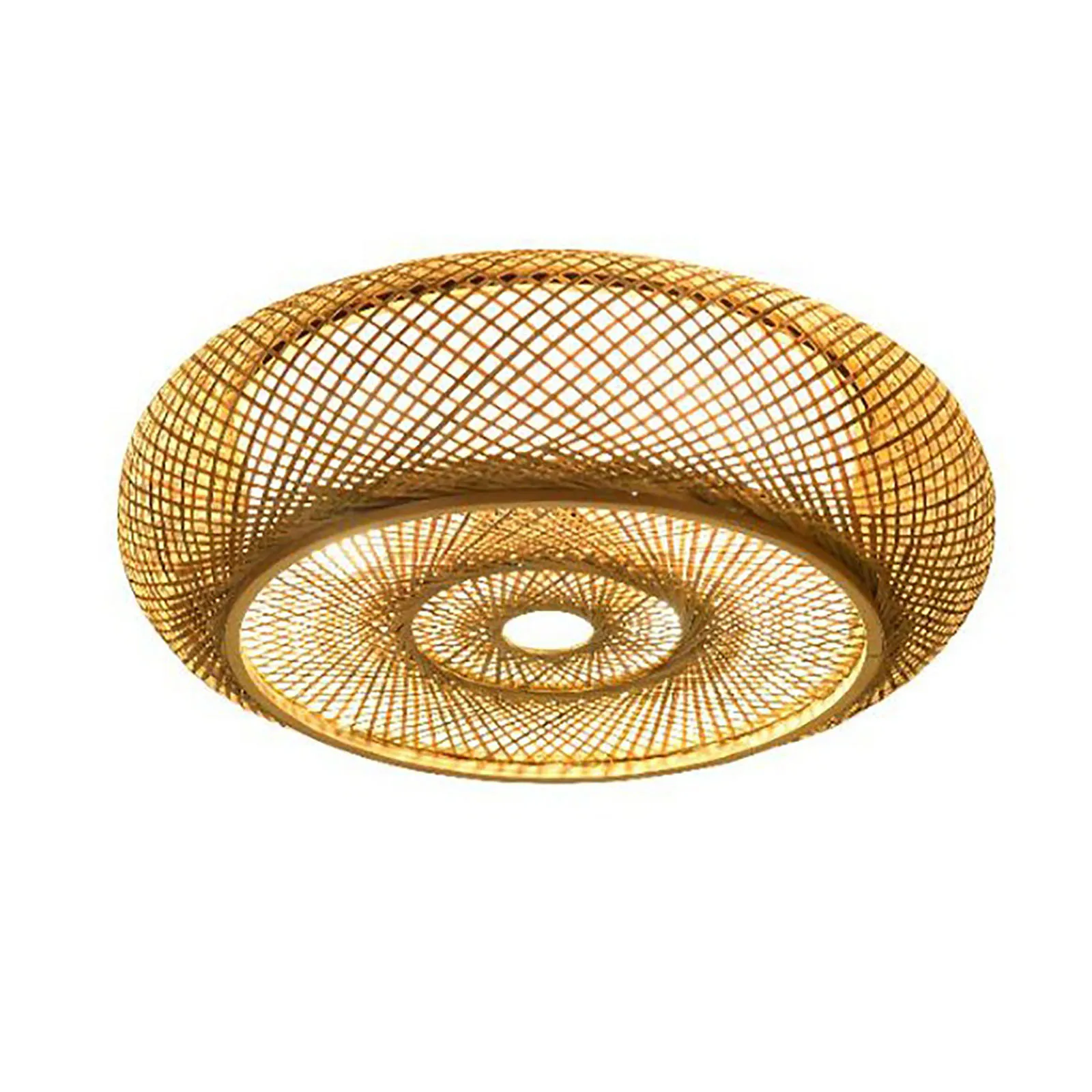 Plafondlamp Vintage Plafondlamp Natuurlijke Bamboe Rotan Lamp Hanglamp Vintage Plafond E27 Lamp Rotan Handgeweven