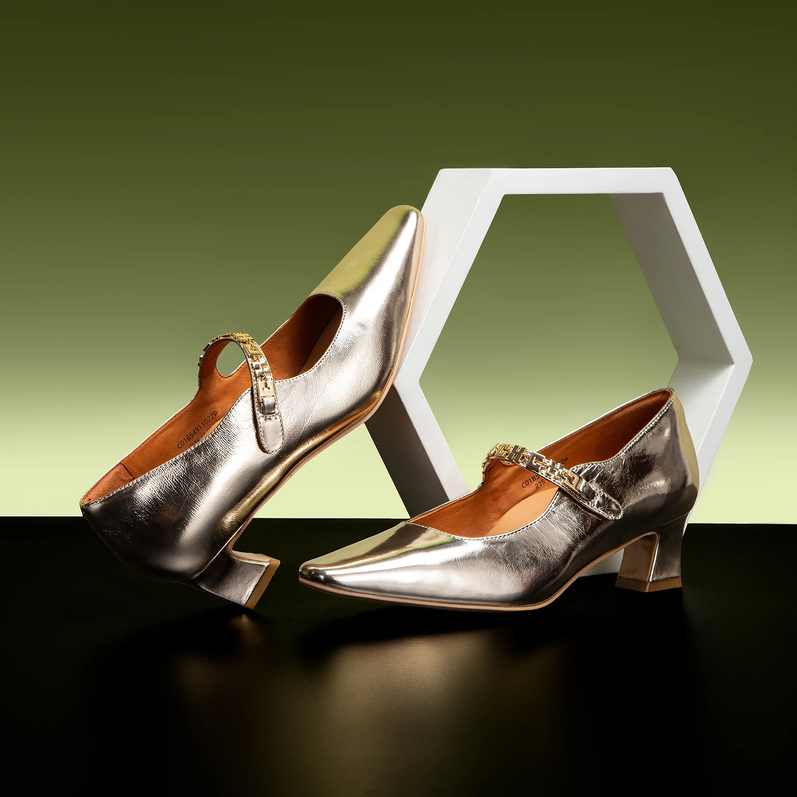 Season's New Products Fashion Simple Women's with Heel Single Shoes Pure Colour Versatile Fine Workmanship