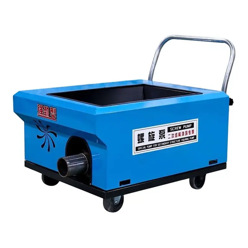Cement concrete conveyor pump column beating artifact secondary structure feeder 380v cement pump spiral pouring