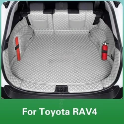 Custom Car Trunk Mat For Toyota RAV4 2013-2025 2026 Accessories Fuel PHEV Full Coverage Cargo Liner Auto Interior Modification