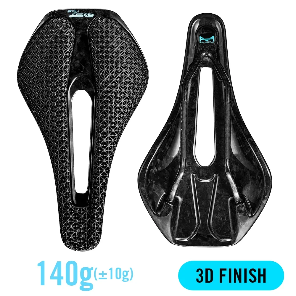 RYET 3D-gedruckter Fahrradsattel Ultraleichter Carbon-Sattel 135/143 mm 105 g Fahrradsattel für MTB Gravel Rennradsitz Fahrradteile