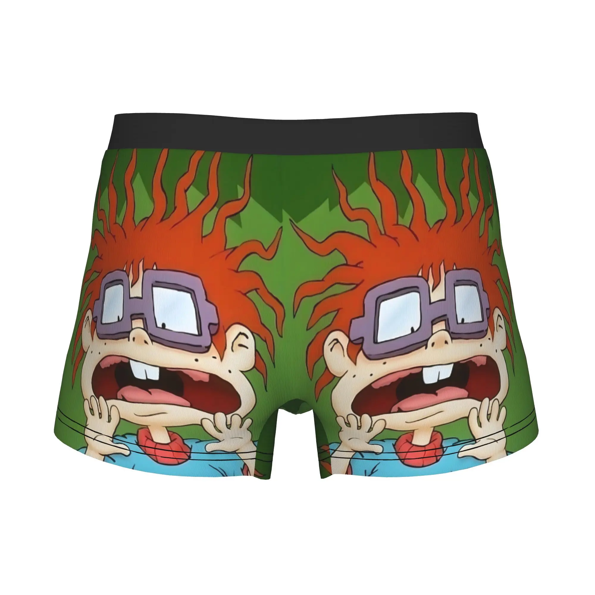 Novelty Cartoon Chuckie Finster Boxers Shorts Panties Male Underpants Breathable R-Rugrats  Briefs Underwear