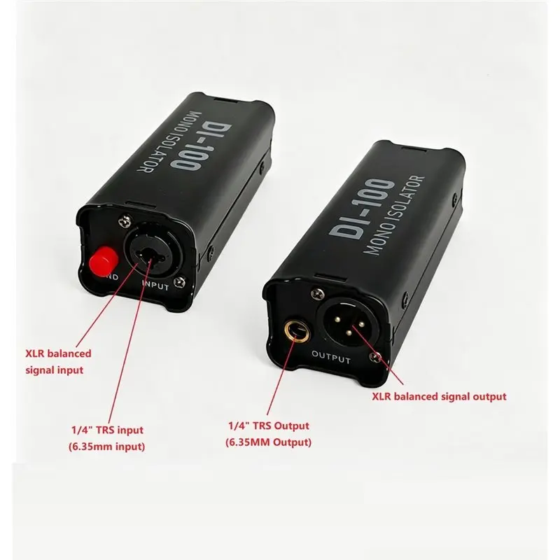 ABGI-Audio Isolator XLR Mono Einkanal-Multifunktions-Rauschfilter für Mischpult, Mikrofon und Live-Auftritte – Detail 7