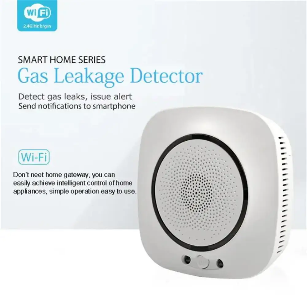 Smart Life Gas detektor Tuya Wireless Küche LPG Erdgas lecks ensor Smart life App Steuerung Arbeit mit Alexa Google Assistant – Detail 1