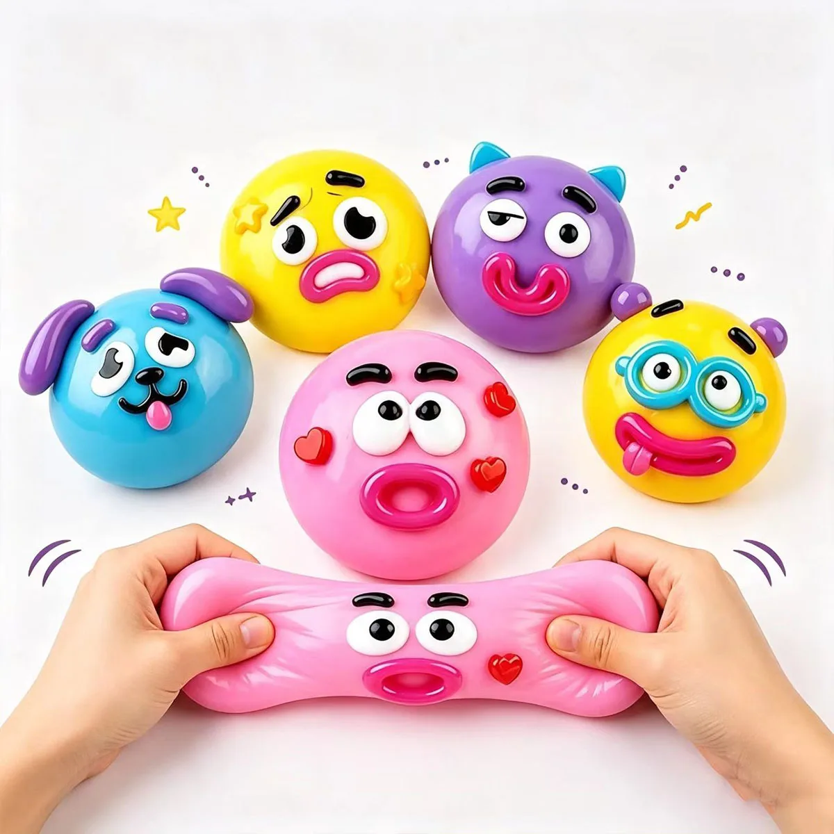 Squishy toy Curiosities Dog Face Swap Squishy Toy, Soft Moldable Cute Slow Rise Squeeze gift, stress relief toys