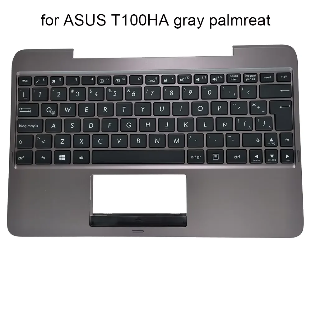 Computer Latin Keyboard Palmrest For ASUS Transformer Book T100HA T100HSpanish Laptop Keyboards Top Case New 90NB0748-R31LA0