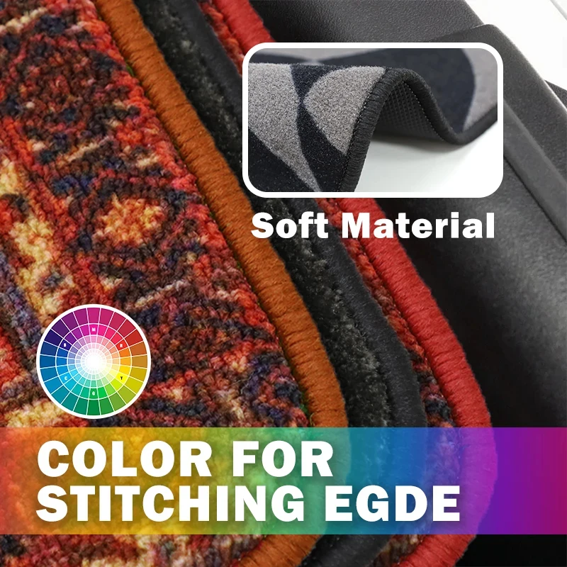 High Quality Fashion Pattern Car Floor Mats Fade Resistant Printing For Interior Decoration & Gifts