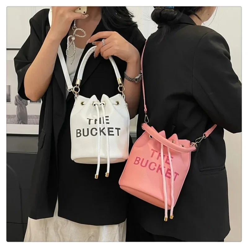 

Bucket Bag Female Designer Bags Colorful Fashion Women Clutch 2024 Small Leather Bucket Purse Crossbody Handbags Hobo Satchel