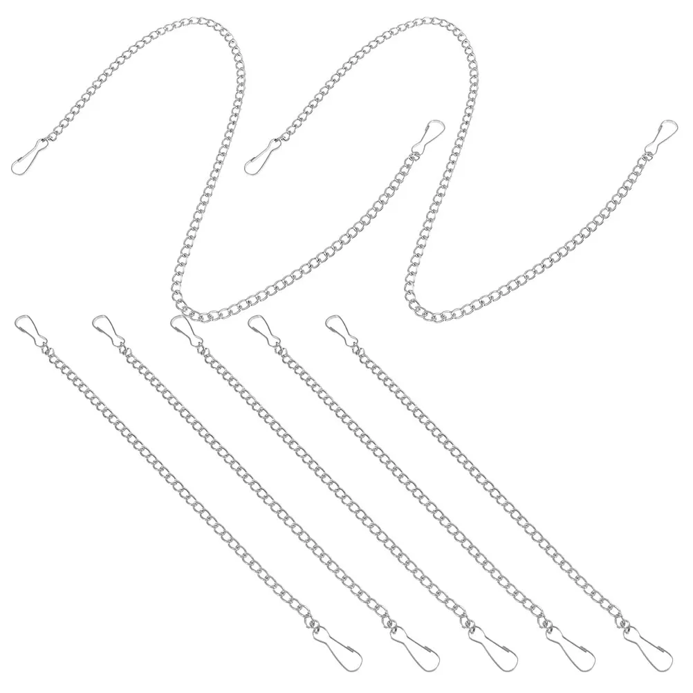 

7pcs Sign Hanging Chain Iron Wall Decoration For Signs Posters Banners Displays Metal Chain Hooks Mall Supermarket Exhibition