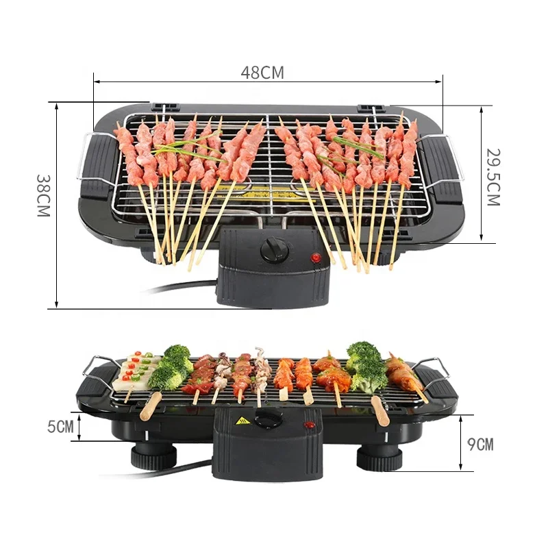 Electrical Bbq Grill Smokeless Electric Griddle With Hot Pot Table Korean Easily Cleaned Indoor Large Max Machine Grade Barbecue